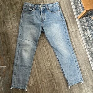 Levi’s Premium Big E Wedgie Icon Fit Ankle Jeans